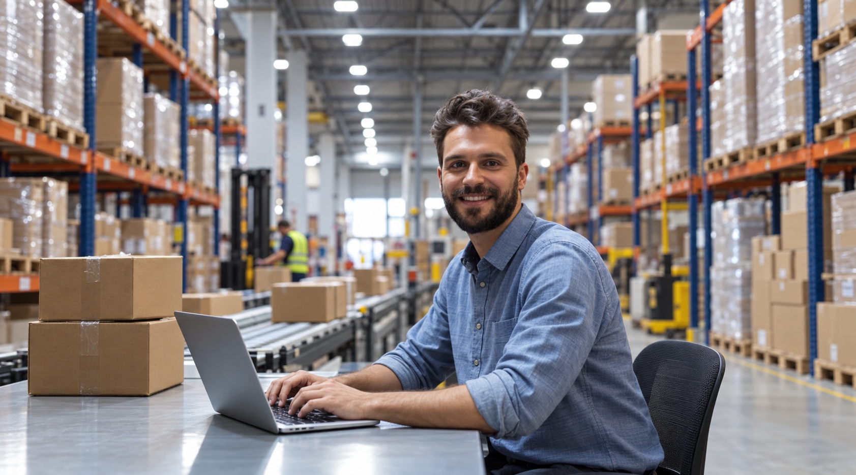Mitarbeiter im Fulfillment Center der Sulser Logistics Solutions AG